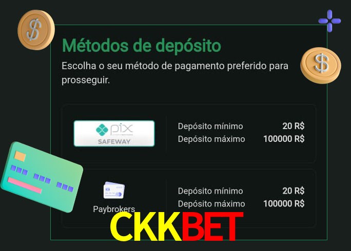 O cassino CKKbet oferece uma grande variedade de métodos de pagamento